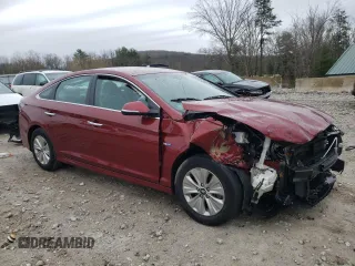 2018 Hyundai Sonata Hybrid SE with VIN KMHE24L30JA079805, listed as a Copart auction lot 51256624 with 80,539 mi miles and Salvage Title. Bid and sale history available at carsss.com. Image 4.