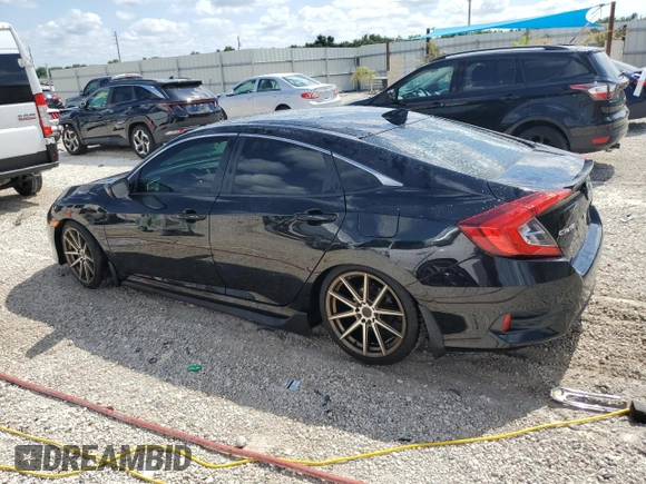 2017 Honda Civic EX-T with VIN 19XFC1E35HE023013, listed as a Copart auction lot 53592114 with 89,260 mi miles and Salvage Title. Bid and sale history available at DreamBid. Image 2.