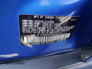 2022 Subaru WRX z VIN JF1VBAB66N8016175, wystawiony jako Copart lot #83240514 z przebiegiem 20 485 mil mil oraz Szkody całkowita. Historia ofert i sprzedaży dostępna na DreamBid. Obrazek 12.