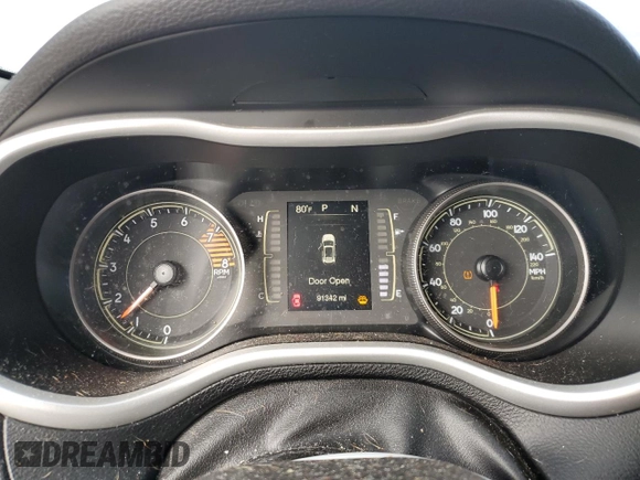 2018 Jeep Cherokee Latitude with VIN 1C4PJLCX3JD519320, listed as a Copart auction lot 79843294 with 91,342 mi miles and Salvage Title. Bid and sale history available at DreamBid. Image 9.