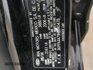 2017 Kia Forte LX with VIN 3KPFK4A79HE045478, listed as a Copart auction lot 50536325 with 55,579 mi miles and Clean Title. Bid and sale history available at carsss.com. Image 13.