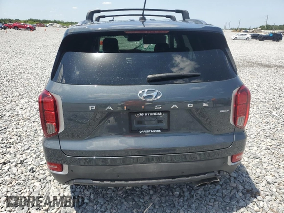 2022 Hyundai Palisade SEL z VIN KM8R3DHE2NU391329, wystawiony jako Copart lot #56842765 z przebiegiem 60 436 mil mil oraz Szkoda całkowita • Salvage title. Historia ofert i sprzedaży dostępna na DreamBid. Obrazek 6.
