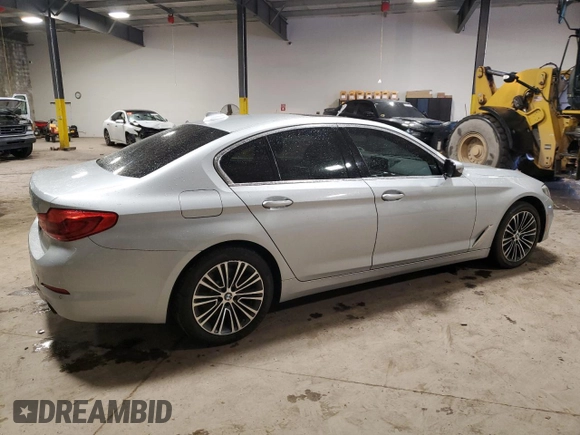 2019 BMW 5 Series 530i xDrive with VIN WBAJA7C50KWC77829, listed as a Copart auction lot 57496155 with Not provided miles and Salvage title. Bid and sale history available at DreamBid. Image 3.