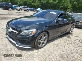 2018 Mercedes-Benz C 300 with VIN WDDWJ4KB6JF704074, listed as a Copart auction lot 57957375 with 97,267 mi miles and Salvage title. Bid and sale history available at DreamBid. Image 1.
