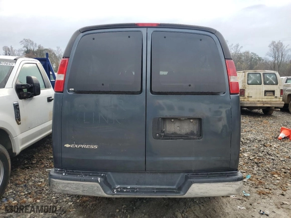 2019 Chevrolet Express Passenger LT with VIN 1GAZGPFG8K1239723, listed as a Copart auction lot 80078994 with 0 mi miles and Salvage Title. Bid and sale history available at carsss.com. Image 6.