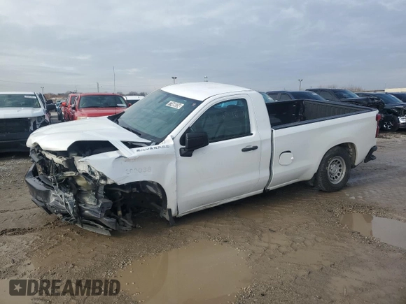 2020 Chevrolet Silverado 1500 Work Truck with VIN 3GCNWAEH1LG342940, listed as a Copart auction lot 77469334 with 125,480 mi miles and Salvage Title. Bid and sale history available at DreamBid. Image 1.