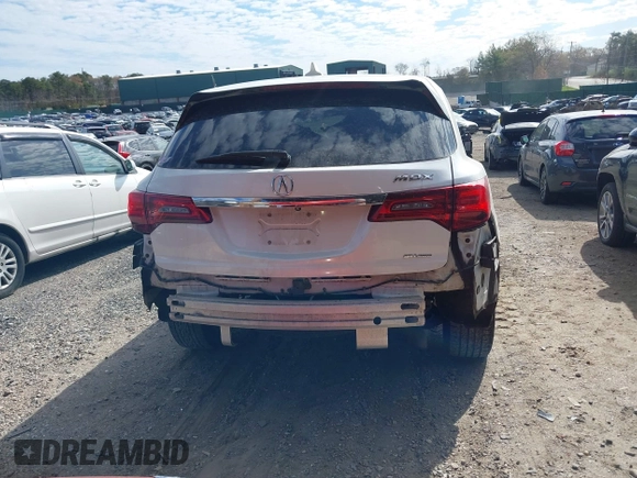 2016 Acura MDX w/Tech with VIN 5FRYD4H43GB014801, listed as a IAAI auction lot 39256120 with 73,769 mi miles. Bid and sale history available at carsss.com. Image 16.