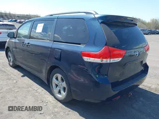 2012 Toyota Sienna LE AAS with VIN 5TDKK3DC7CS274726, listed as a IAAI auction lot 42126219 with 184,158 mi miles. Bid and sale history available at carsss.com. Image 3.