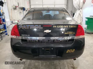 2011 Chevrolet Impala Police Police with VIN 2G1WD5EMXB1137065, listed as a Copart auction lot 82906884 with 0 mi miles and Salvage Title. Bid and sale history available at carsss.com. Image 6.