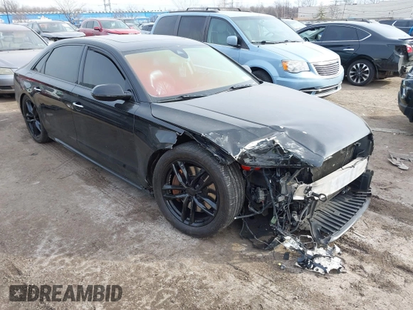 2016 Audi A8 L 4.0T Sport with VIN WAU43AFDXGN005323, listed as a IAAI auction lot 41311344 with 84,000 mi miles. Bid and sale history available at carsss.com. Image 1.