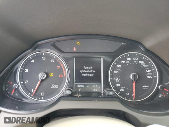 2015 Audi Q5 Premium Plus with VIN WA1LFAFPXFA011297, listed as a Copart auction lot 63303285 with 150,909 mi miles and Clean title. Bid and sale history available at DreamBid. Image 9.