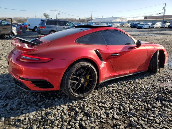 2018 Porsche 911 Turbo z VIN WP0AD2A9XJS156456, wystawiony jako Copart lot #80754363 z przebiegiem 12 707 mil mil oraz Szkoda całkowita • Salvage title. Historia ofert i sprzedaży dostępna na DreamBid. Obrazek 3.