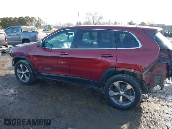 2019 Jeep Cherokee Limited with VIN 1C4PJMDX8KD121008, listed as a IAAI auction lot 41748829 with 129,247 mi miles. Bid and sale history available at carsss.com. Image 15.
