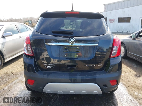 2014 Buick Encore Convenience with VIN KL4CJBSB2EB785888, listed as a IAAI auction lot 41673817 with 139,116 mi miles and . Bid and sale history available at carsss.com. Image 16.