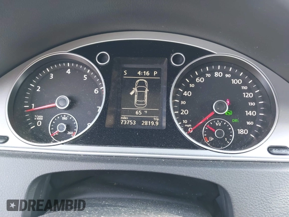 2012 Volkswagen CC Sport with VIN WVWMP7AN5CE502591, listed as a IAAI auction lot 42233995 with 73,756 mi miles and . Bid and sale history available at DreamBid. Image 7.