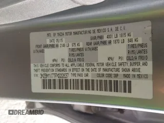 2015 Mazda 3 i Touring with VIN 3MZBM1V77FM222837, listed as a IAAI auction lot 42045649 with 161,134 mi miles and . Bid and sale history available at carsss.com. Image 9.