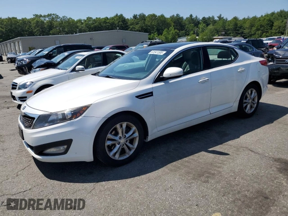 2013 Kia Optima EX z VIN 5XXGN4A76DG238524, wystawiony jako Copart lot #61541595 z przebiegiem 222 783 mil mil oraz Szkoda całkowita • Salvage title. Historia ofert i sprzedaży dostępna na DreamBid. Obrazek 1.
