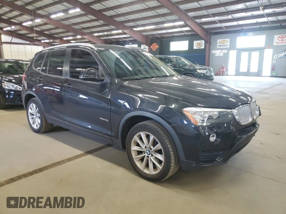 2017 BMW X3 xDrive28i z VIN 5UXWX9C34H0T19833, wystawiony jako Copart lot #59721315 z przebiegiem 91 328 mil mil oraz Czysty tytuł • Clean title. Historia ofert i sprzedaży dostępna na DreamBid. Obrazek 4.