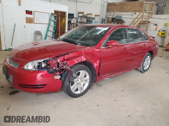 2013 Chevrolet Impala LT with VIN 2G1WB5E35D1152590, listed as a Copart auction lot 52171305 with 96,781 mi miles and Salvage Title. Bid and sale history available at DreamBid. Image 1.