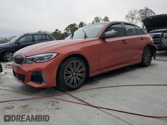 2022 BMW 3 Series M340i with VIN 3MW5U7J04N8C25002, listed as a Copart auction lot 86697464 with 0 mi miles and Salvage Title. Bid and sale history available at carsss.com. Image 1.