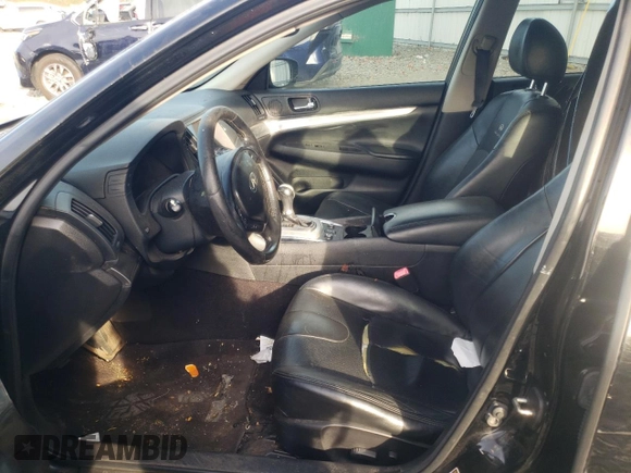 2012 Infiniti G25 x with VIN JN1DV6AR2CM860968, listed as a Copart auction lot 81557454 with 165,239 mi miles and Salvage Title. Bid and sale history available at DreamBid. Image 7.