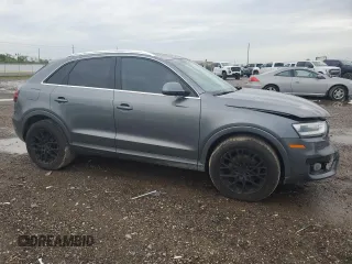 2015 Audi Q3 2.0T Premium Plus with VIN WA1EFCFS8FR000535, listed as a Copart auction lot 50713485 with 75,908 mi miles and Salvage Title. Bid and sale history available at carsss.com. Image 4.
