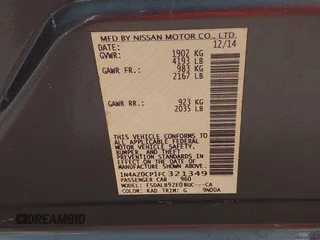 2015 Nissan LEAF S with VIN 1N4AZ0CP1FC321349, listed as a IAAI auction lot 41974711 with 88,015 mi miles. Bid and sale history available at carsss.com. Image 9.