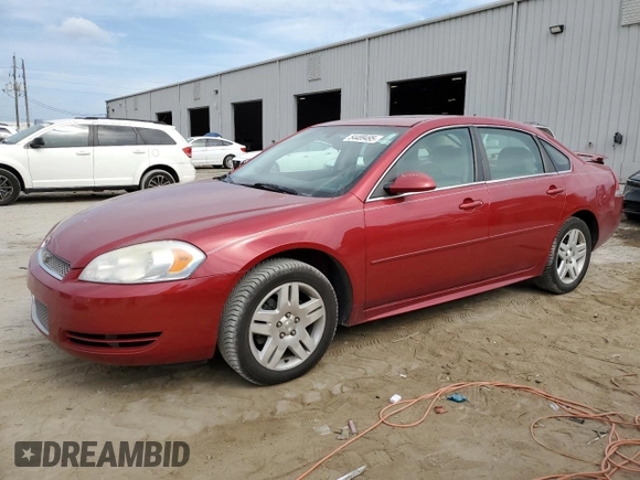 2012 Chevrolet Impala LT Retail with VIN 2G1WB5E35C1274574, listed as a Copart auction lot 54489495 with 167,911 mi miles and Salvage Title. Bid and sale history available at DreamBid. Image 1.