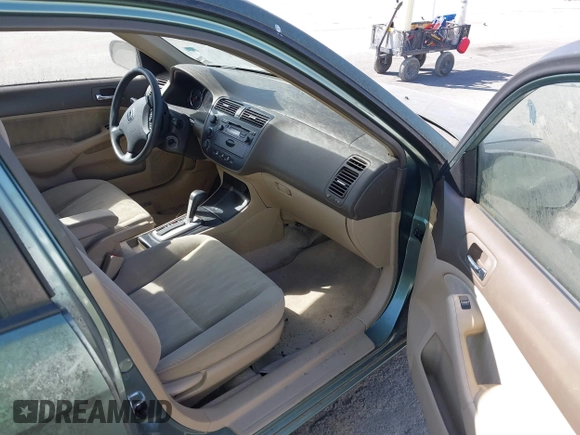 2003 Honda Civic LX with VIN 1HGES16593L019661, listed as a IAAI auction lot 41760926 with 40,230 mi miles and . Bid and sale history available at DreamBid. Image 5.