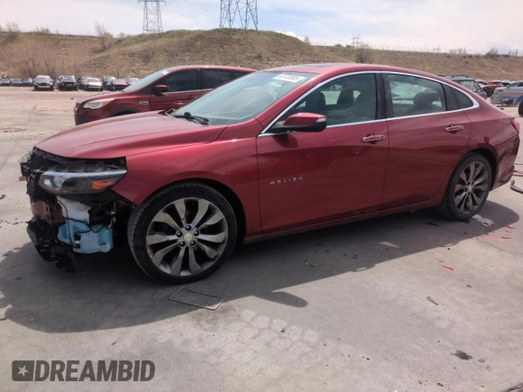 2016 Chevrolet Malibu Premier with VIN 1G1ZH5SX4GF289360, listed as a Copart auction lot 53733685 with 63,079 mi miles and Salvage Title. Bid and sale history available at DreamBid. Image 1.