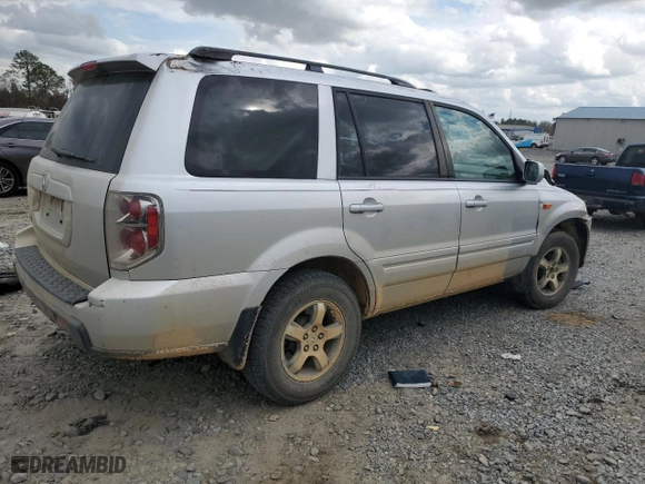 2007 Honda Pilot EX-L with VIN 5FNYF28567B006152, listed as a Copart auction lot 48828695 with 144,924 mi miles and Salvage Title. Bid and sale history available at carsss.com. Image 3.