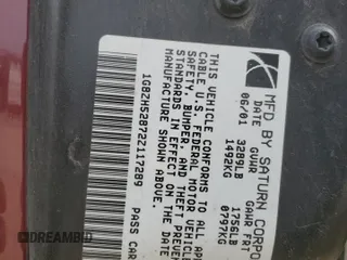 2002 Saturn SL with VIN 1G8ZH52872Z117289, listed as a Copart auction lot 50993815 with Not provided miles and Salvage title. Bid and sale history available at DreamBid. Image 14.