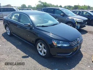 2013 Volkswagen Passat SE with VIN 1VWBN7A37DC038063, listed as a IAAI auction lot 42576385 with 144,316 mi miles and . Bid and sale history available at DreamBid. Image 1.