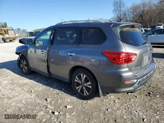 2017 Nissan Pathfinder S with VIN 5N1DR2MM0HC653501, listed as a Copart auction lot 80642973 with 93,074 mi miles and Salvage Title. Bid and sale history available at carsss.com. Image 2.