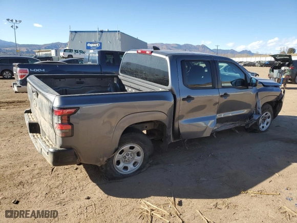 2022 Nissan Frontier S with VIN 1N6ED1EK6NN682724, listed as a Copart auction lot 43447505 with 34,732 mi miles and Salvage Title. Bid and sale history available at carsss.com. Image 3.