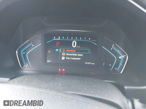 2019 Honda Odyssey EX-L with VIN 5FNRL6H72KB090503, listed as a IAAI auction lot 40958508 with 101,597 mi miles. Bid and sale history available at carsss.com. Image 7.