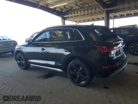 2021 Audi Q5 Premium Plus with VIN WA1BAAFY6M2071930, listed as a Copart auction lot 62777725 with 59,879 mi miles and Salvage title. Bid and sale history available at DreamBid. Image 2.