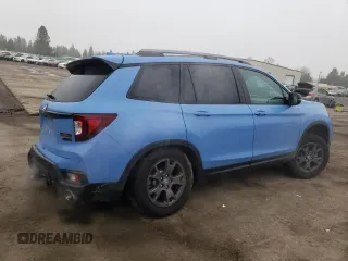 2024 Honda Passport TrailSport z VIN 5FNYF8H65RB013169, wystawiony jako Copart lot #87853385 z przebiegiem 2 841 mil mil oraz Szkoda całkowita • Salvage title. Historia ofert i sprzedaży dostępna na DreamBid. Obrazek 3.