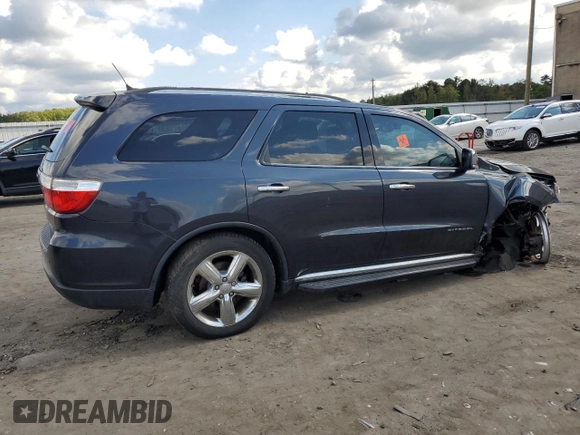 2013 Dodge Durango Citadel with VIN 1C4SDHET6DC592944, listed as a Copart auction lot 74306054 with 87,025 mi miles and Salvage Title. Bid and sale history available at carsss.com. Image 3.