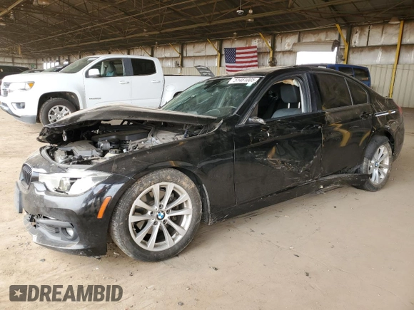 2018 BMW 3 Series 320i with VIN WBA8E1G50JNU92994, listed as a Copart auction lot 51481005 with 85,222 mi miles and Salvage Title. Bid and sale history available at carsss.com. Image 1.
