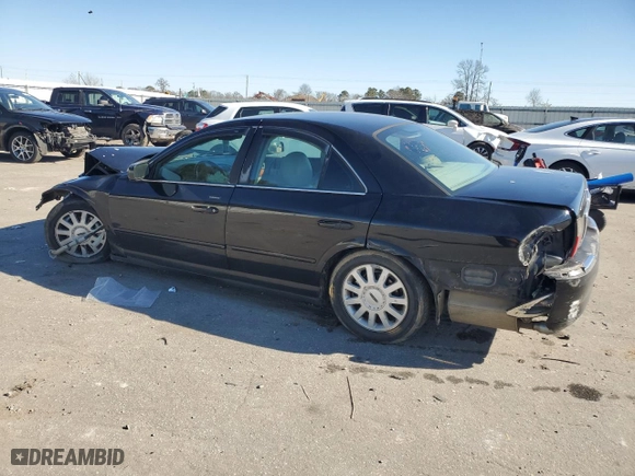 2003 Lincoln LS with VIN 1LNHM86S83Y668547, listed as a Copart auction lot 89346215 with 0 mi miles and Salvage Title. Bid and sale history available at carsss.com. Image 2.