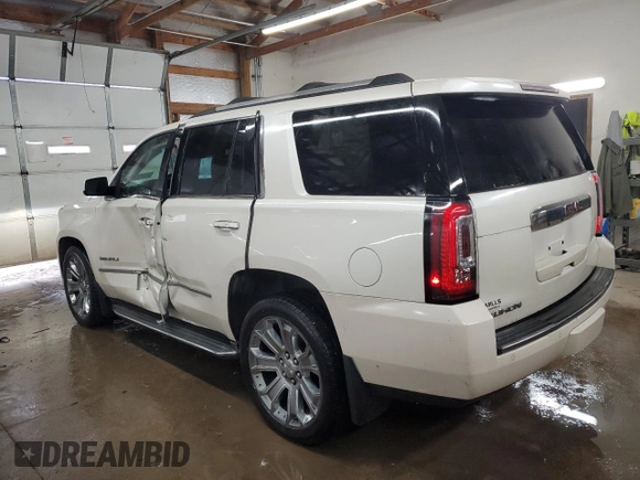 2015 GMC Yukon Denali with VIN 1GKS2CKJ1FR564002, listed as a Copart auction lot 45494045 with 108,310 mi miles and Salvage Title. Bid and sale history available at carsss.com. Image 2.