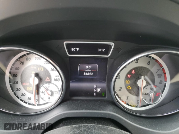 2014 Mercedes-Benz CLA 250 with VIN WDDSJ4GB3EN124980, listed as a Copart auction lot 57704585 with 86,643 mi miles and Salvage title. Bid and sale history available at DreamBid. Image 9.