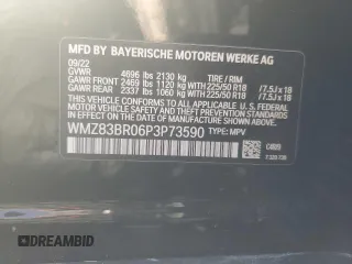 2023 MINI Countryman Cooper S with VIN WMZ83BR06P3P73590, listed as a Copart auction lot 52183235 with 22,108 mi miles and Salvage title. Bid and sale history available at DreamBid. Image 12.