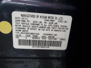 2010 Infiniti G37 Sedan Journey with VIN JN1CV6AP3AM201529, listed as a Copart auction lot 44051565 with 0 mi miles and Salvage Title. Bid and sale history available at carsss.com. Image 10.