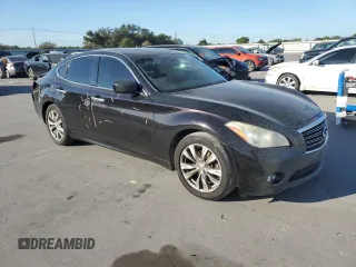 2013 Infiniti M37 with VIN JN1BY1AP7DM510222, listed as a Copart auction lot 69380494 with 113,487 mi miles and Salvage Title. Bid and sale history available at carsss.com. Image 4.
