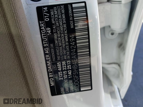 2014 Mercedes-Benz C 350 Sport with VIN WDDGF5HB4EA942494, listed as a Copart auction lot 67640014 with 40,558 mi miles and Salvage Title. Bid and sale history available at DreamBid. Image 12.