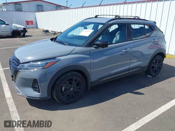 2021 Nissan Kicks SR with VIN 3N1CP5DV5ML531704, listed as a IAAI auction lot 42023077 with 55,452 mi miles and . Bid and sale history available at DreamBid. Image 2.