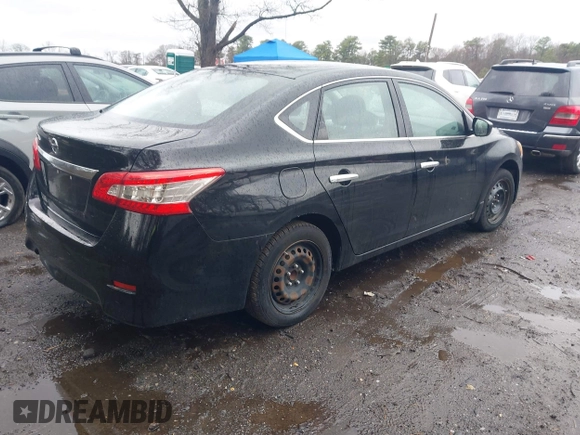 2015 Nissan Sentra SV with VIN 3N1AB7AP8FY378989, listed as a IAAI auction lot 41981269 with 141,083 mi miles. Bid and sale history available at carsss.com. Image 4.