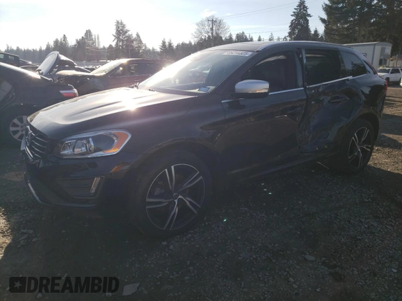 2017 Volvo XC60 R-Design with VIN YV449MRS7H2128140, listed as a Copart auction lot 89215325 with 61,559 mi miles and Salvage title. Bid and sale history available at DreamBid. Image 1.